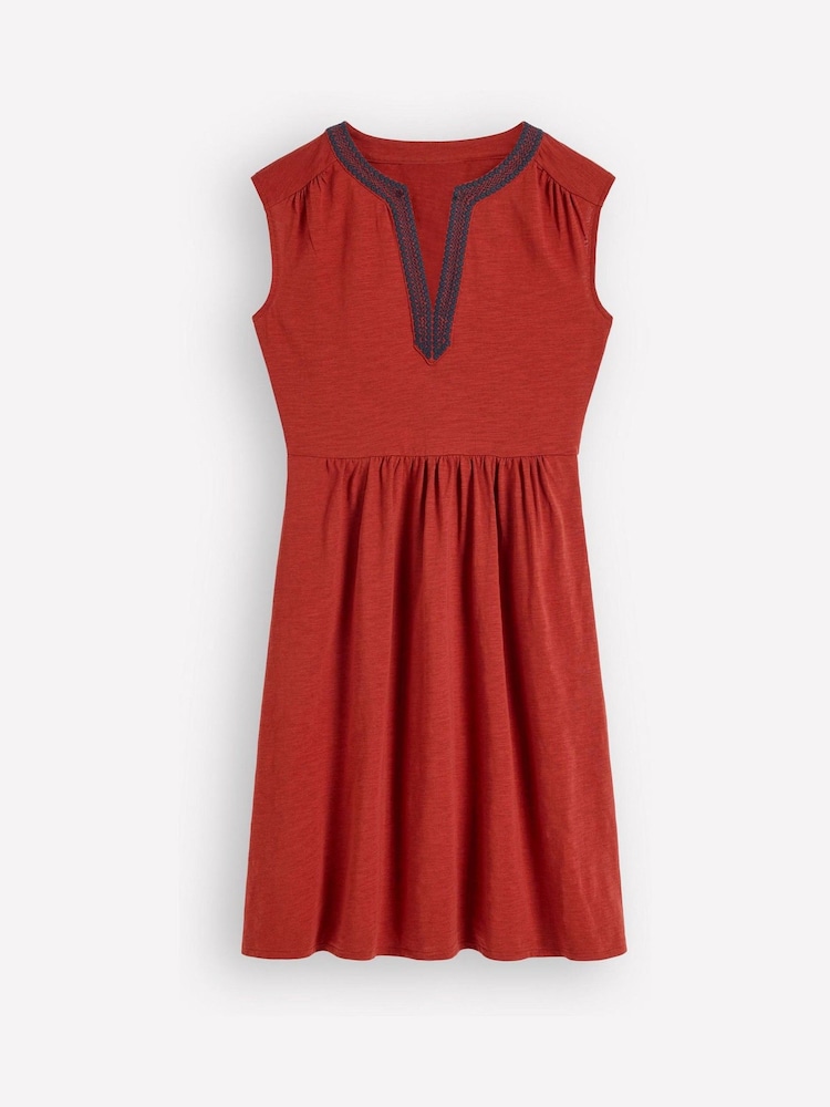 Boden Brown May Jersey Short Dress - Image 6 of 6 Boden Brown May Jersey Short Dress - Image 6 of 6