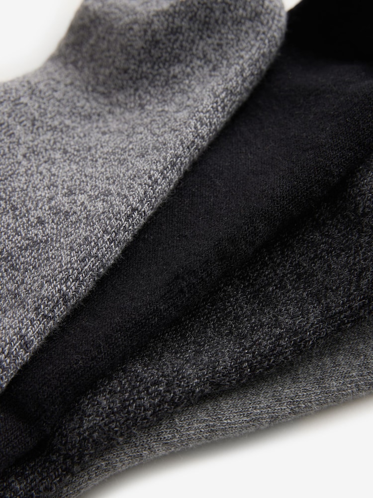 Grey/Black Heavyweight Socks 4 Pack - Image 7 of 7