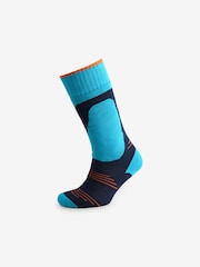 Black/Blue Ski Socks 2 Pack - Image 3 of 5