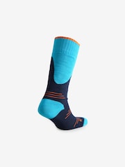 Black/Blue Ski Socks 2 Pack - Image 5 of 5