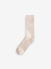 Cream/Brown Heavyweight Socks 4 Pack - Image 2 of 7