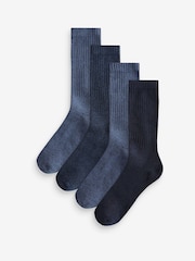 Navy Blue Heavyweight Socks 4 Pack - Image 1 of 6