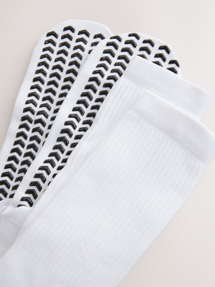 White Active Sports Grip Socks 2 Pack - Image 6 of 6