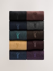 Rich Coloured - Lot de 10 paires de chaussettes épaisses - Image 1 de 13