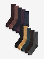 Rich Coloured - Lot de 10 paires de chaussettes épaisses - Image 2 de 13