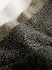 Green/Cream Heavyweight Socks 4 Pack - Image 3 of 7