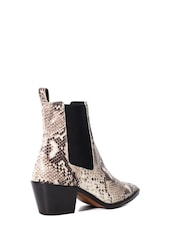 Dune London Natural Pexas Chisel Toe Low Western Boots - Image 3 of 5