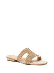 Dune London Gold Loupe Smart Slider Sandals - Image 4 of 5