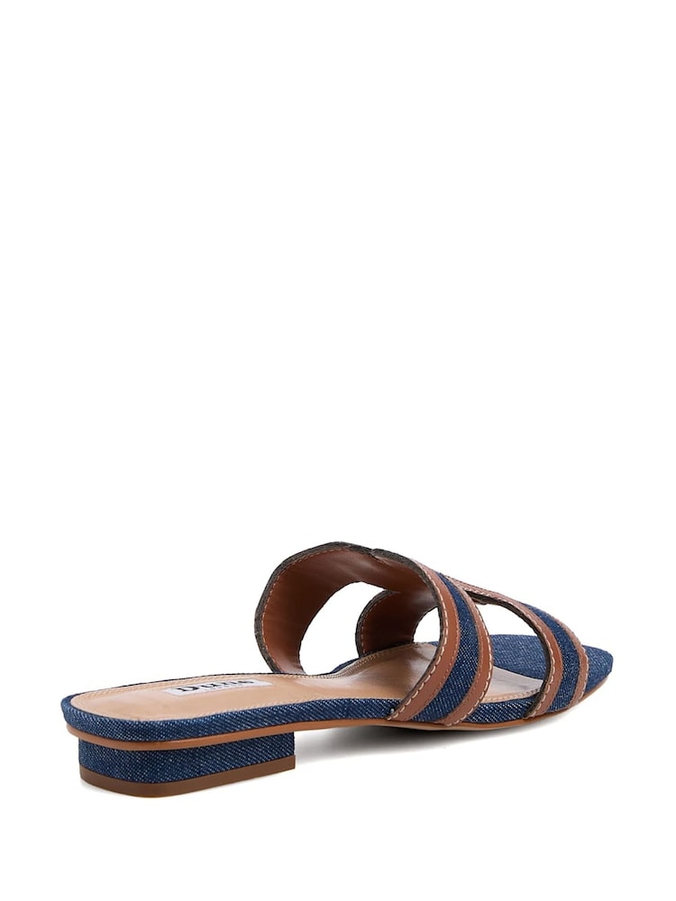 Dune London Blue Loupe Smart Slider Sandals - Image 4 of 5
