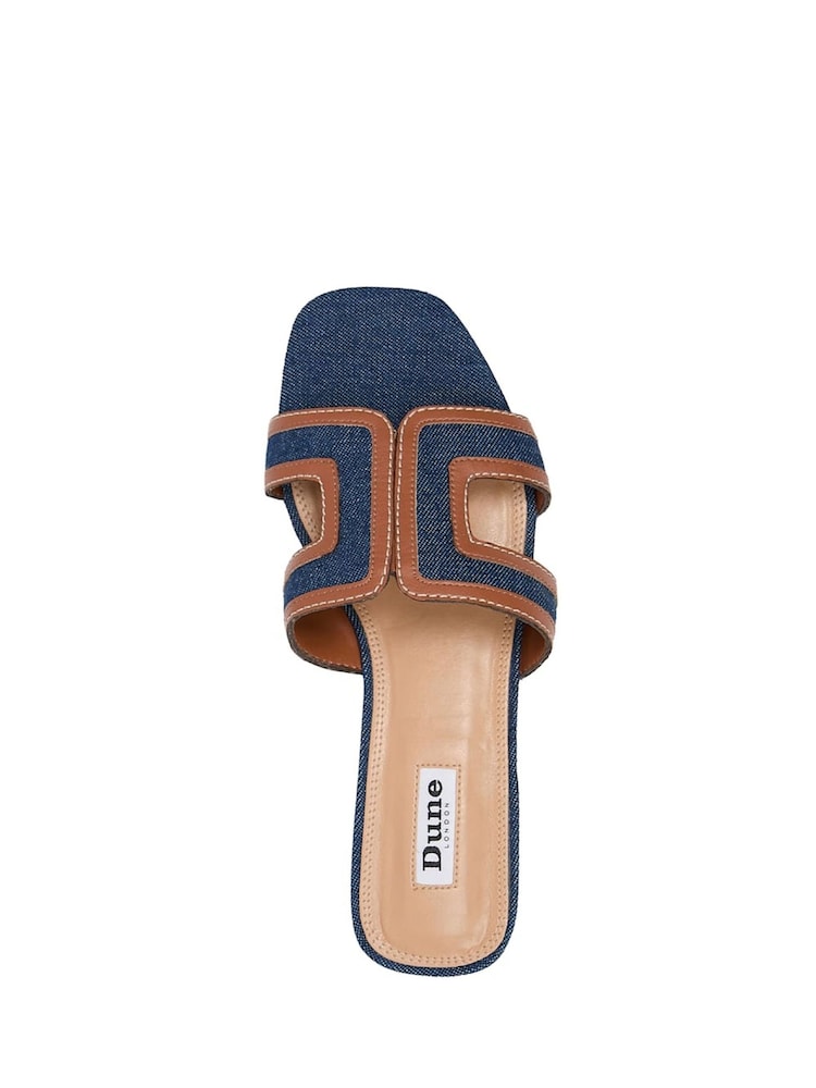 Dune London Blue Loupe Smart Slider Sandals - Image 5 of 5