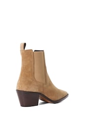 Cream - Dune London Pexas Chisel Toe Low Western gležnjarji - Slika 3 iz 5