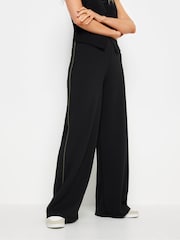 Long Tall Sally Black Side Stripe Trousers - Image 2 of 5
