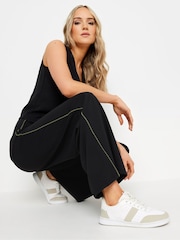 Long Tall Sally Black Side Stripe Trousers - Image 4 of 5
