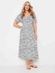 Long Tall Sally Black V-Neck Printed Pocket Dress - Image 2 of 5