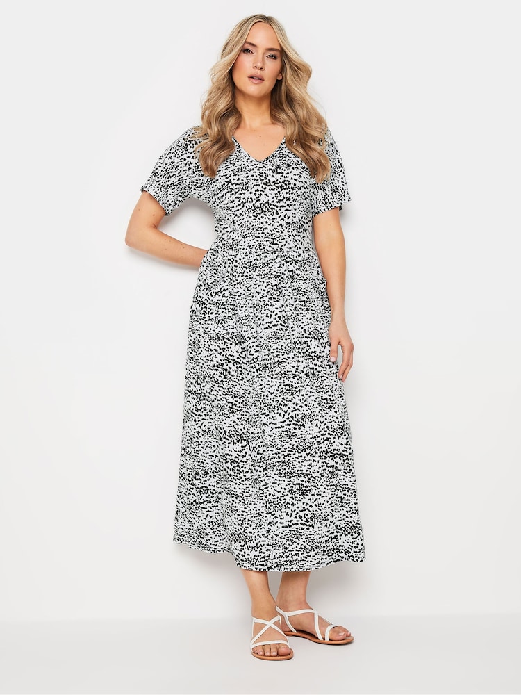 Long Tall Sally Black V-Neck Printed Pocket Dress - Image 2 of 5