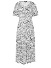 Long Tall Sally Black V-Neck Printed Pocket Dress - Image 5 of 5