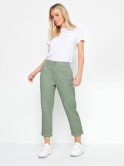M&Co Green Belt Loop Pocket Chino Trousers - Image 2 of 5