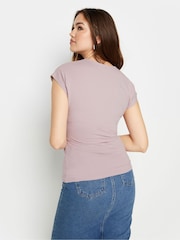 Long Tall Sally Blue Grown On Sleeve Wrap Tops 2 Pack - Image 5 of 6