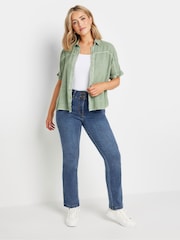 M&Co Light Blue Lift And Shape Straight Leg Jeans - Image 2 of 5