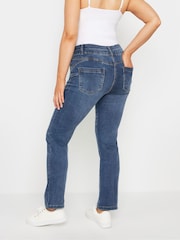 M&Co Light Blue Lift And Shape Straight Leg Jeans - Image 3 of 5
