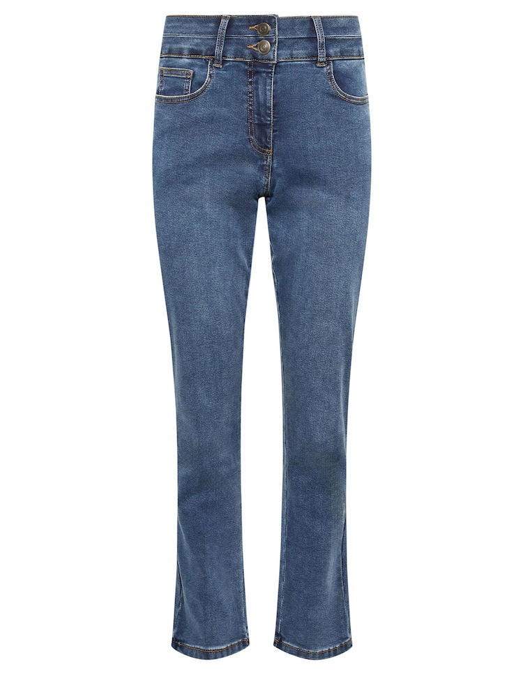M&Co Light Blue Lift And Shape Straight Leg Jeans - Image 5 of 5