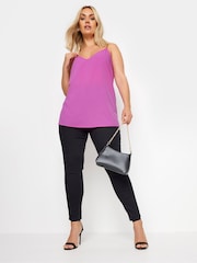 Yours Curve Purple Limited Chain Strap Cami - Image 2 of 5