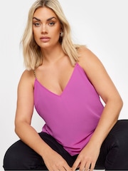 Yours Curve Purple Limited Chain Strap Cami - Image 4 of 5