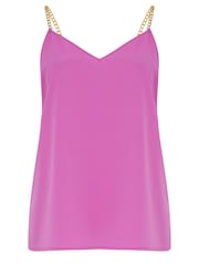 Yours Curve Purple Limited Chain Strap Cami - Image 5 of 5