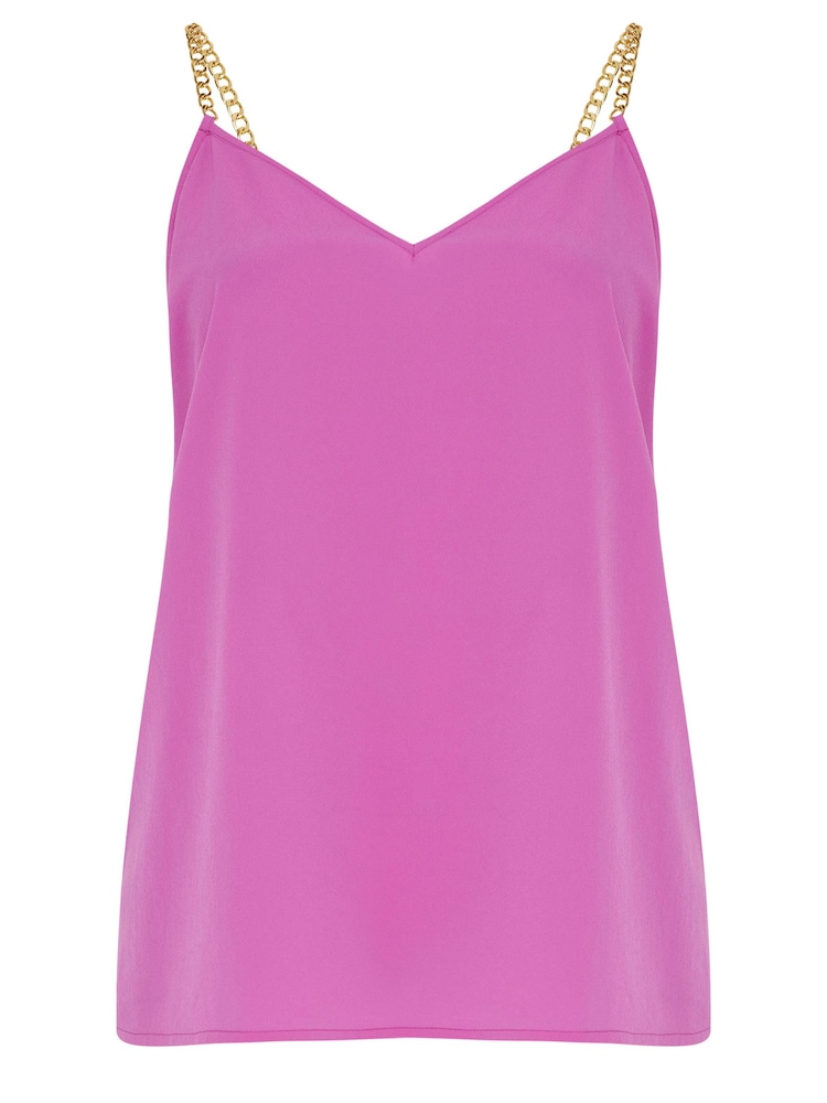 Yours Curve Purple Limited Chain Strap Cami - Image 5 of 5