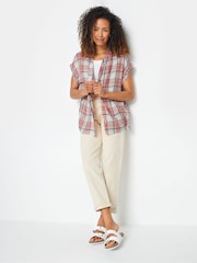 M&Co Pink Short Sleeve Checked Shirt - Image 2 of 5