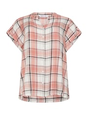 M&Co Pink Short Sleeve Checked Shirt - Image 5 of 5