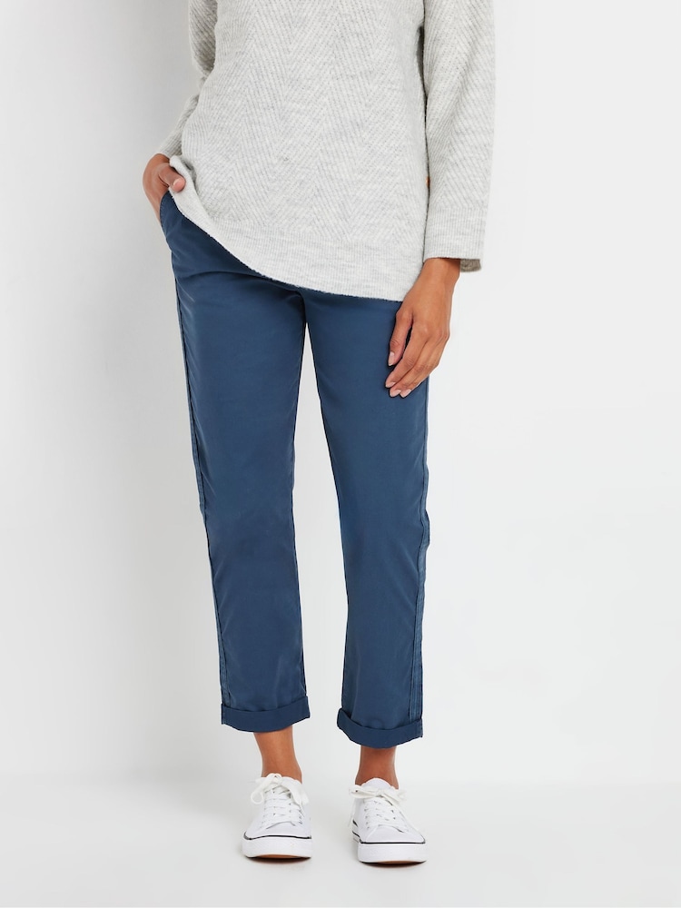 M&Co Blue Belt Loop Pocket Chino Trousers - Image 1 of 5