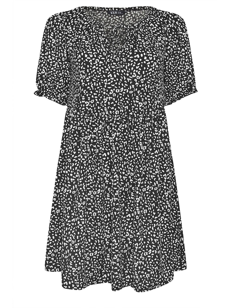 Yours Curve Mini-Kleid mit Leopardenmuster und Struktur - Bild 5 von 5 Yours Curve Mini-Kleid mit Leopardenmuster und Struktur - Bild 5 von 5