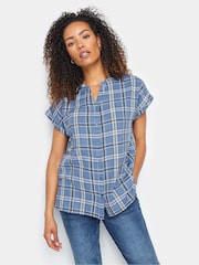 M&Co Short Sleeve Checked Shirt - Bild 1 von 5