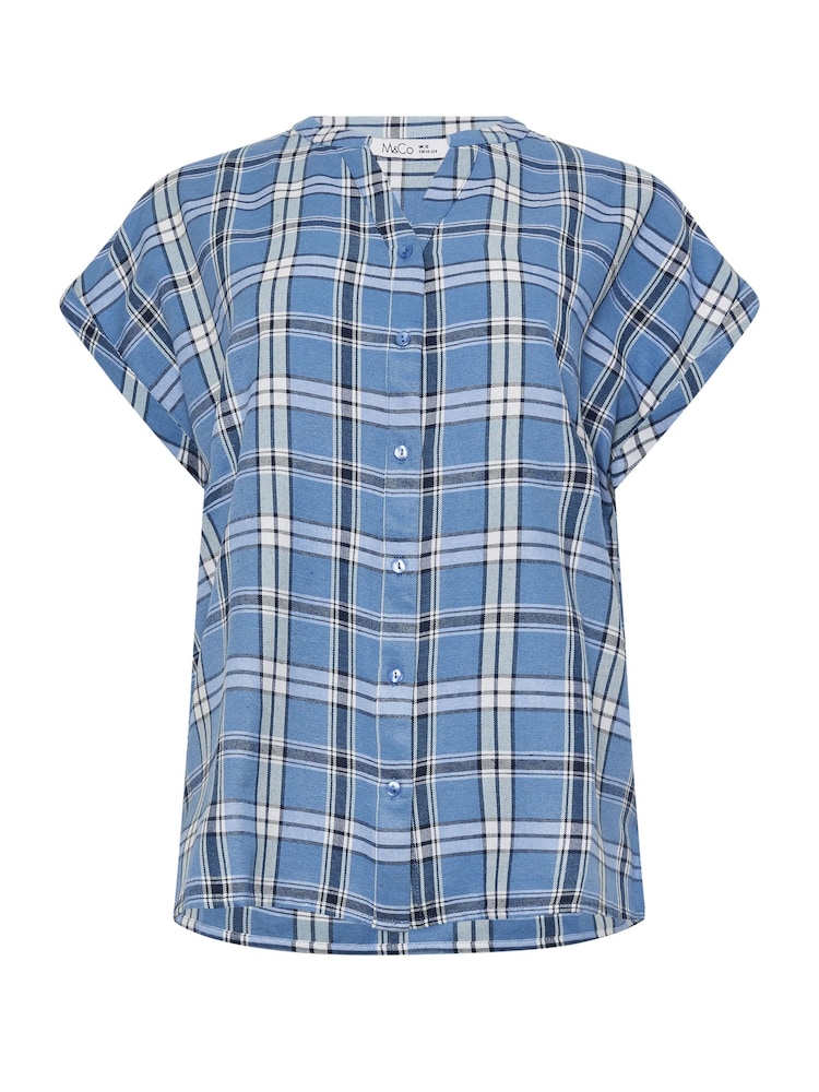 M&Co Short Sleeve Checked Shirt - Bild 5 von 5
