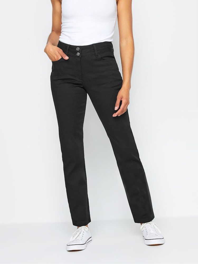 M&Co Black Lift And Shape Straight Leg Jeans - Image 1 of 5