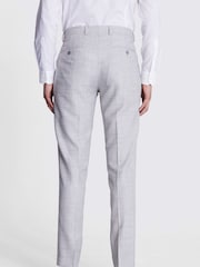 MOSS Grey Light Grey Marl Trs Moss Slim Mixer Trousers - Image 2 of 4