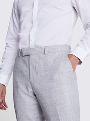 MOSS Grey Light Grey Marl Trs Moss Slim Mixer Trousers - Image 3 of 4