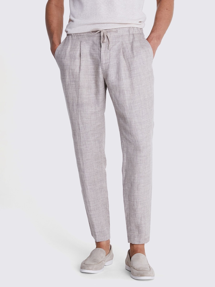 MOSS Grey Linen Worker Joggers - Image 1 of 4