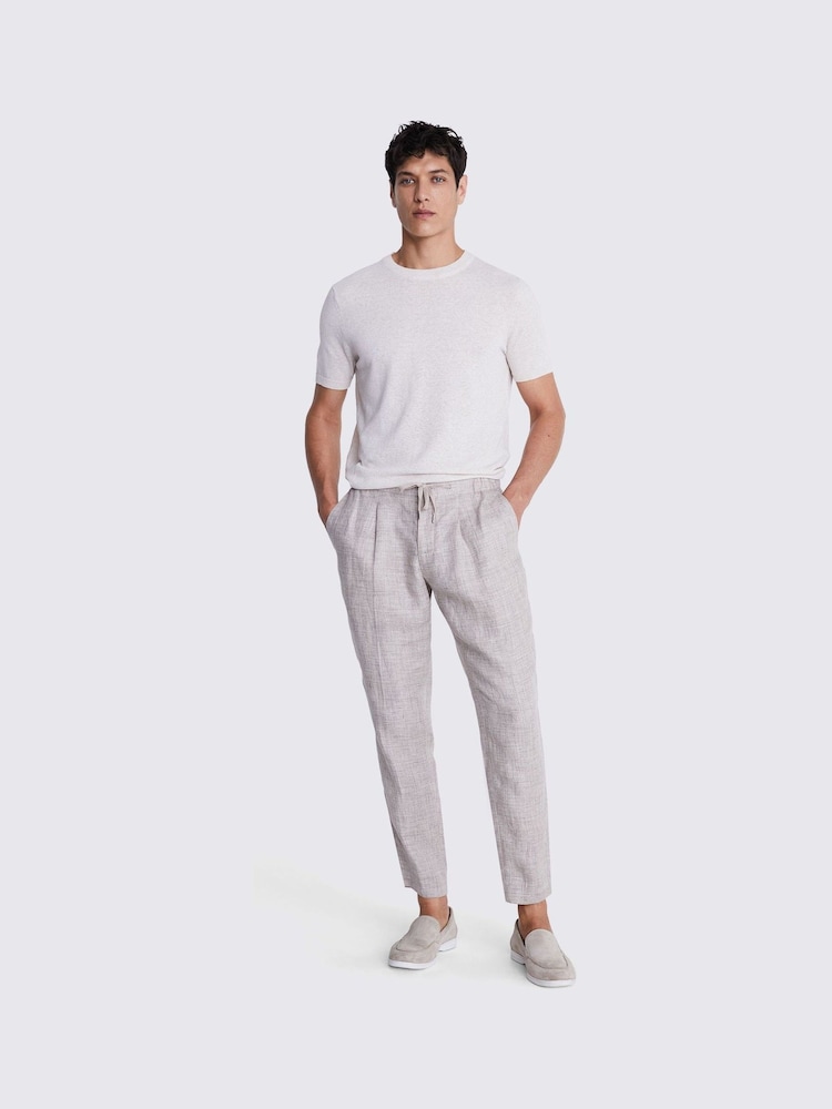 MOSS Grey Linen Worker Joggers - Image 2 of 4