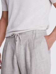MOSS Grey Linen Worker Joggers - Image 3 of 4