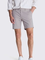 MOSS Grey Slim Fit Stretch Chino Shorts - Image 1 of 3