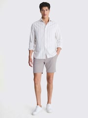 MOSS Grey Slim Fit Stretch Chino Shorts - Image 2 of 3