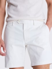 MOSS White Slim Fit Stretch Chino Shorts - Image 4 of 4