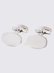 MOSS Grey Brushed Cufflinks - Image 1 of 2