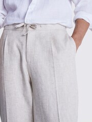 MOSS Natural Herringbone Beach Trousers - Image 3 of 3