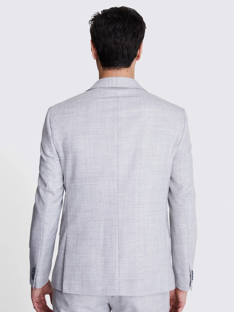 Veste slim MOSS Jkt Moss gris clair chiné - Image 4 of 5