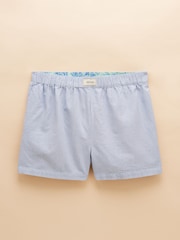 Joules Amara Blue Stripe Pull-On Cotton Shorts - Image 7 of 7