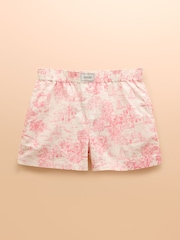 Pink Toile de Jouy - Joules Amara Pull-On Cotton Shorts - Imagen 14 de 14