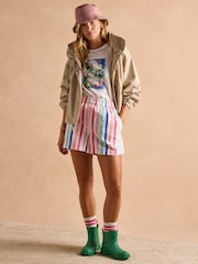 Rayas multicolor - Joules Amara Pull-On Cotton Shorts - Imagen 11 de 12